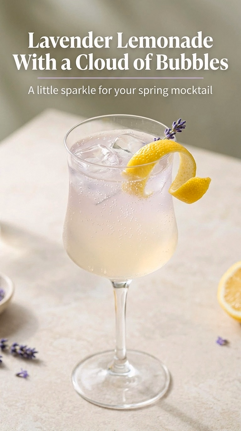 Lavender Lemonade With a Cloud of Bubbles