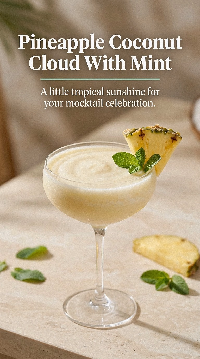 Pineapple Coconut Cloud With Mint