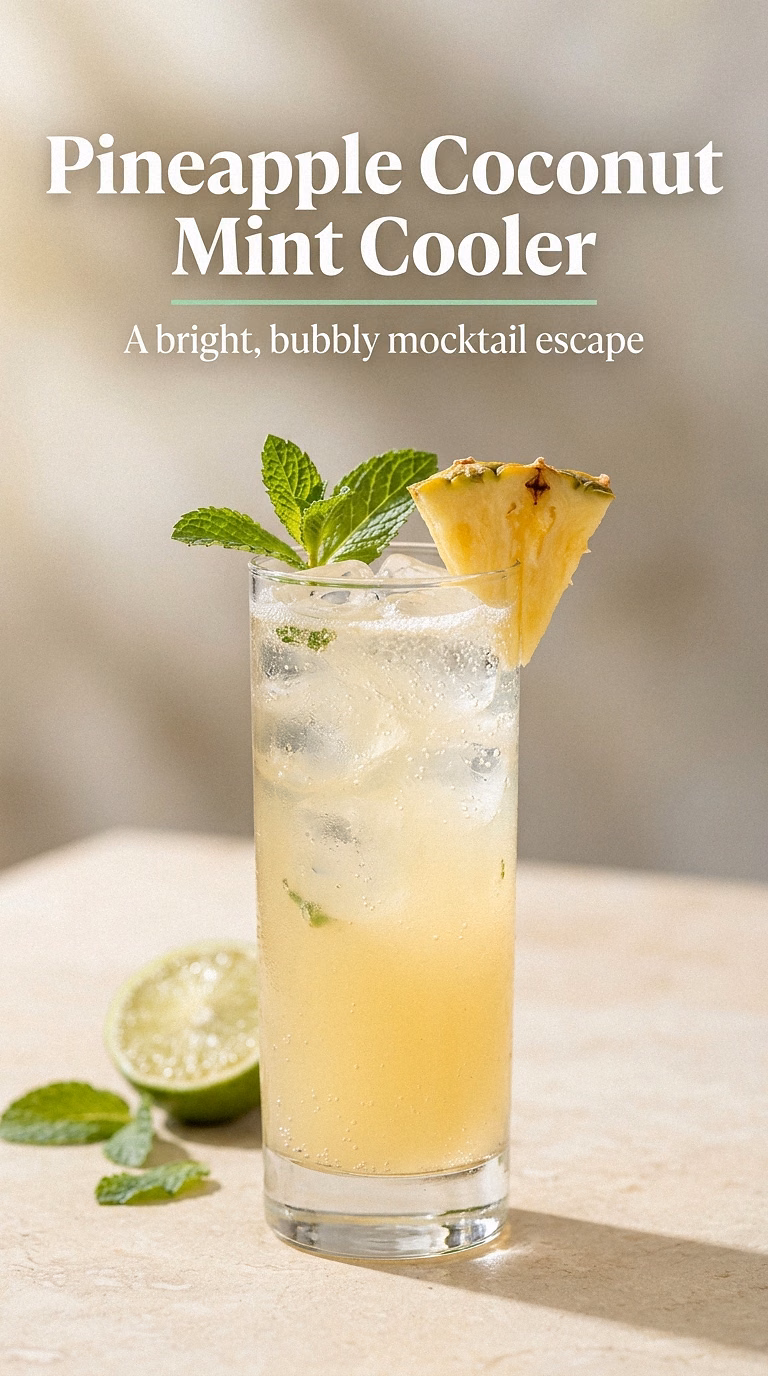 Pineapple Coconut Mint Cooler