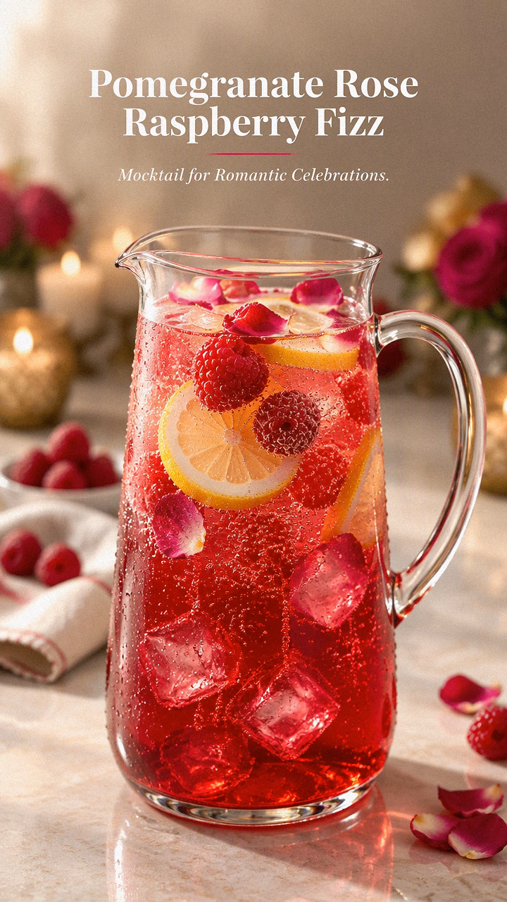 Pomegranate Rose Raspberry Fizz
