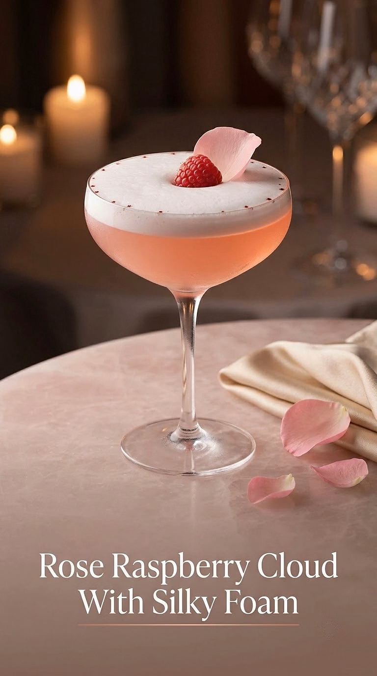 Rose Raspberry Cloud With Silky Foam