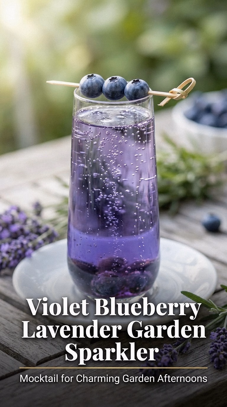 Violet Blueberry Lavender Garden Sparkler