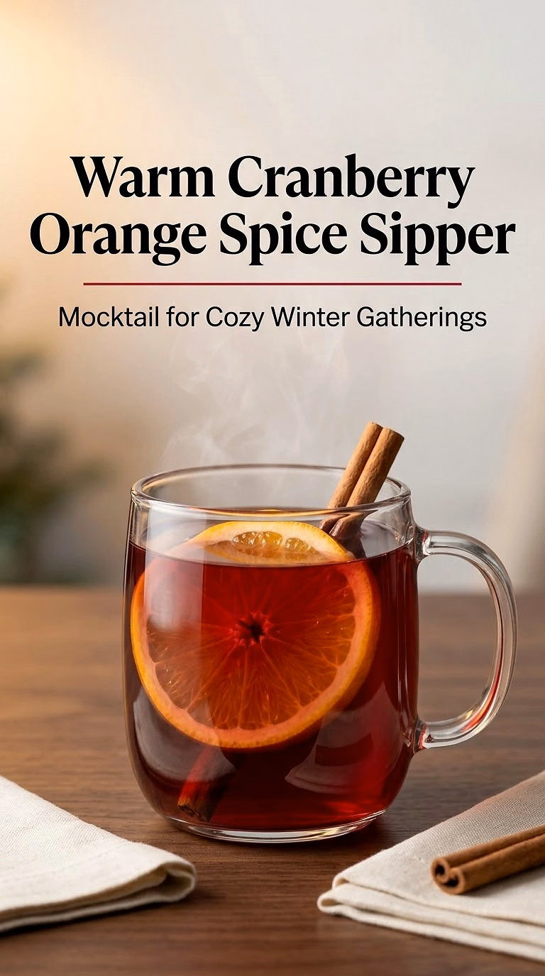 Warm Cranberry Orange Spice Sipper
