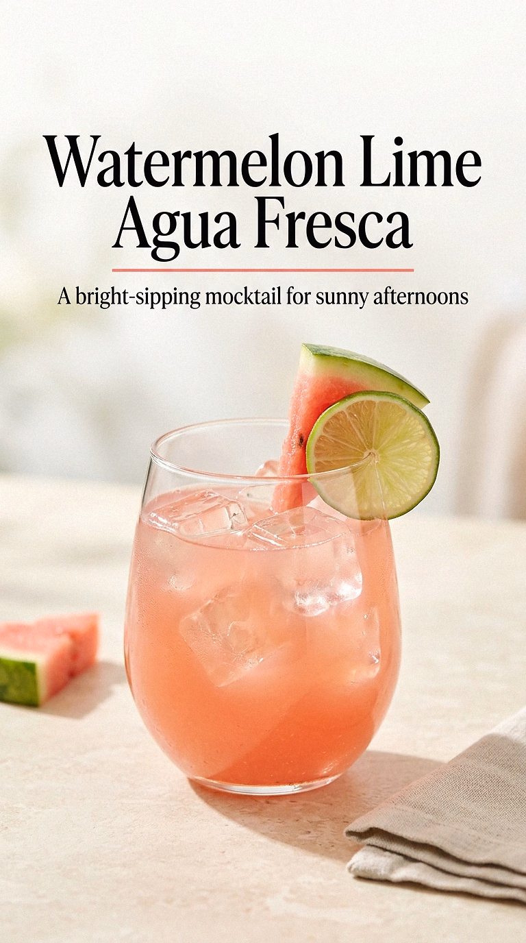 Watermelon Lime Agua Fresca