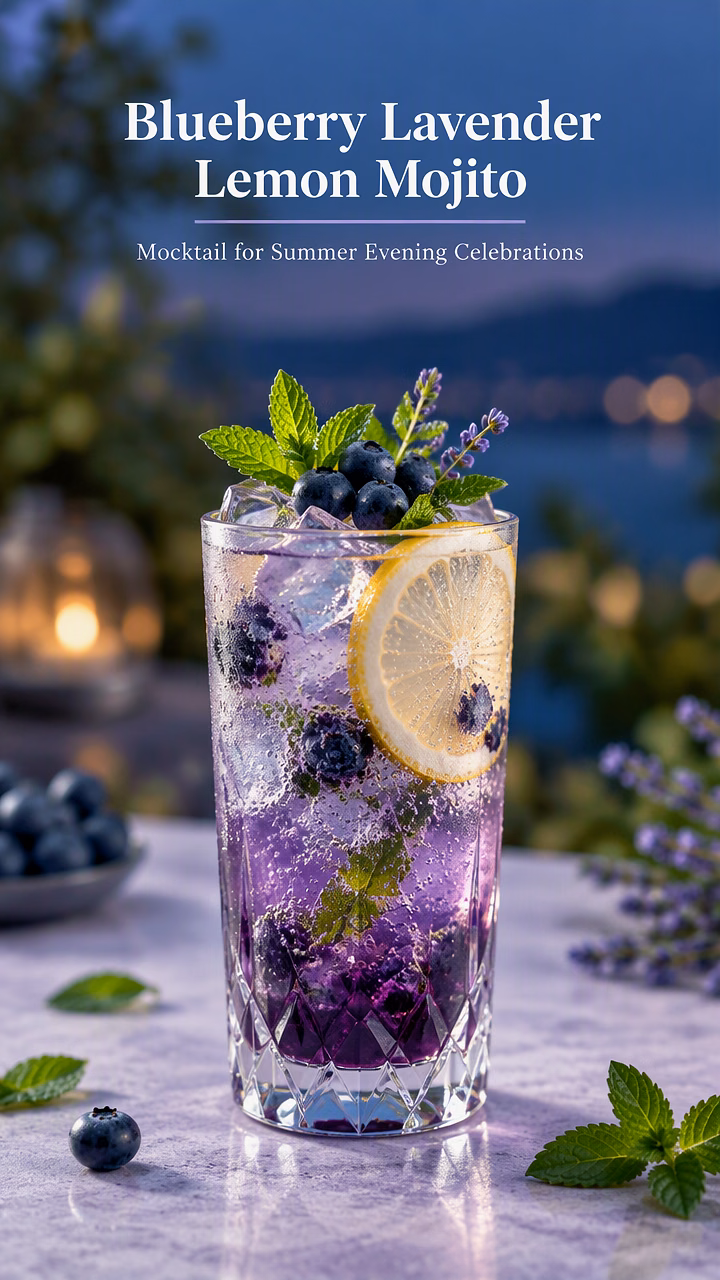 Blueberry Lavender Lemon Mojito