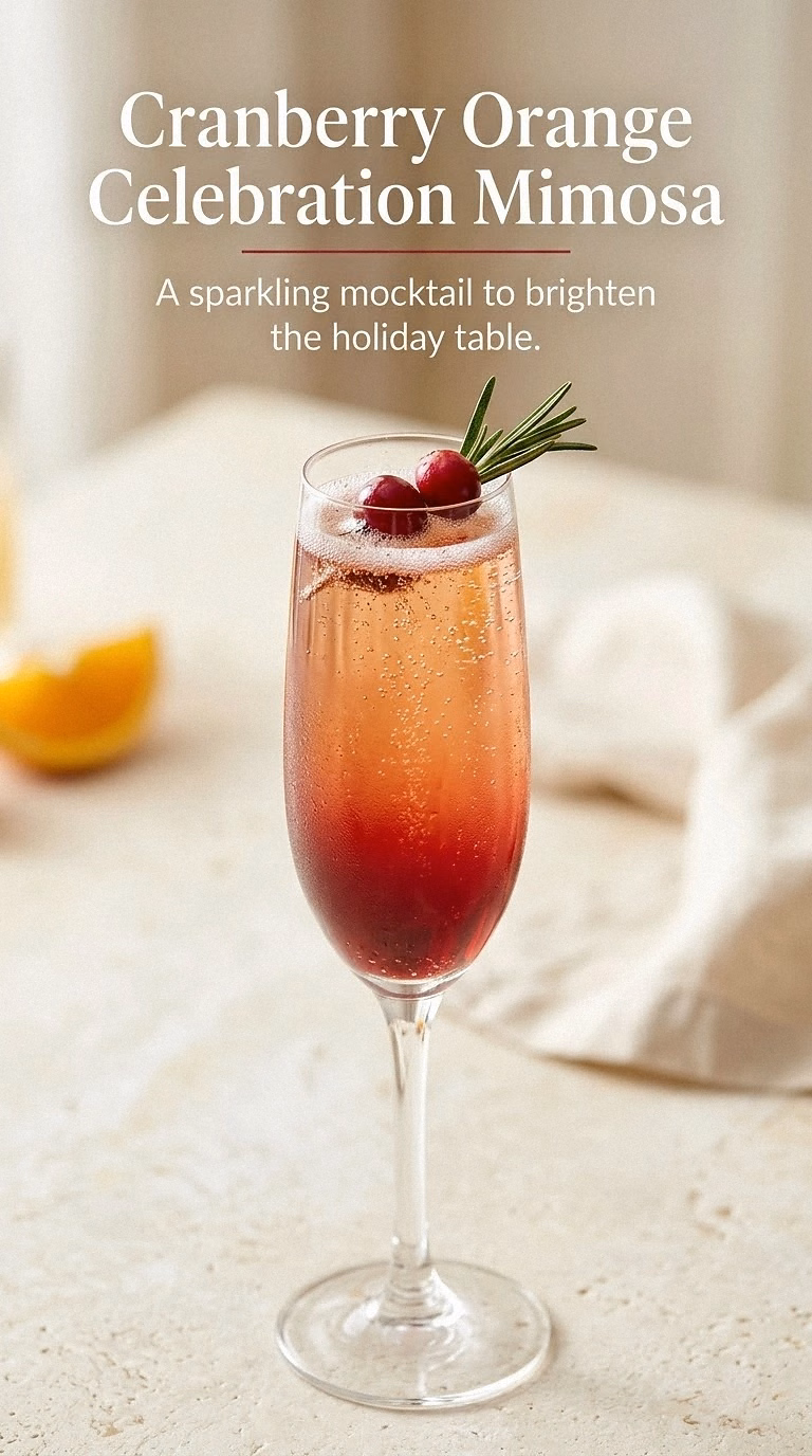 Cranberry Orange Celebration Mimosa