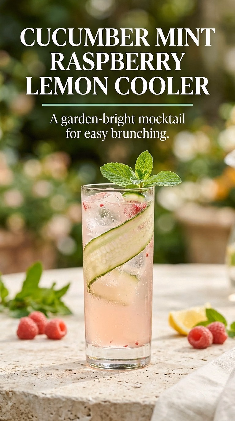 Cucumber Mint Raspberry Lemon Cooler
