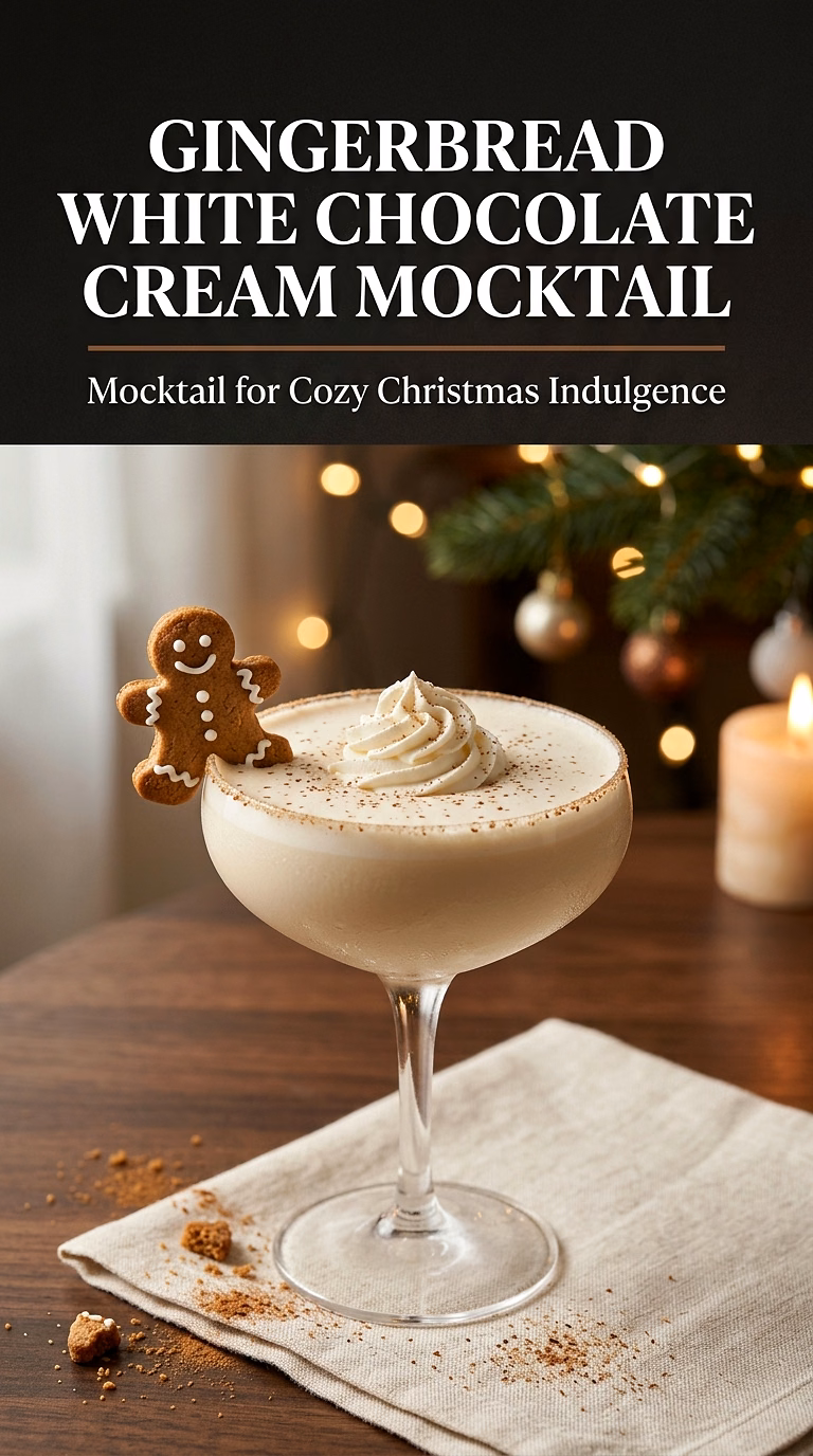 Gingerbread White Chocolate Cream Mocktail