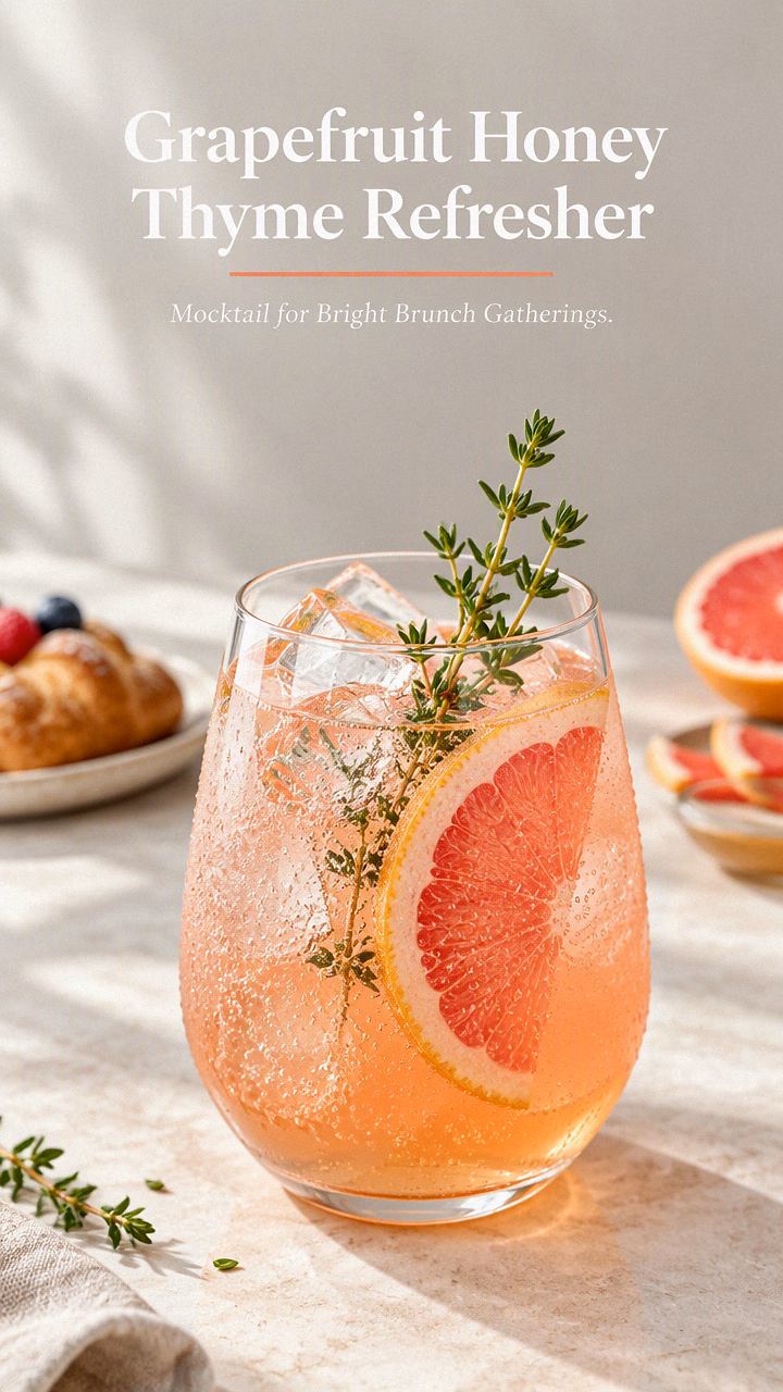 Grapefruit Honey Thyme Refresher