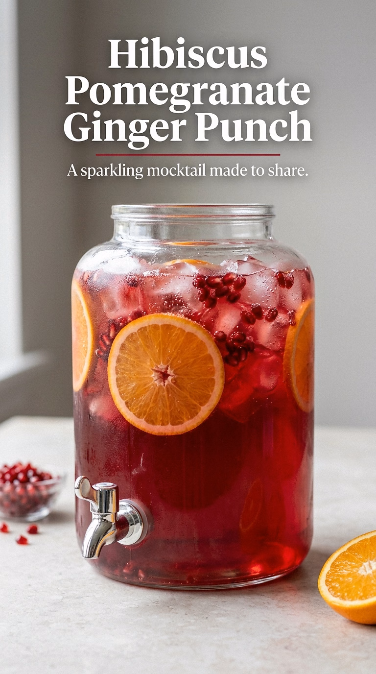 Hibiscus Pomegranate Ginger Punch