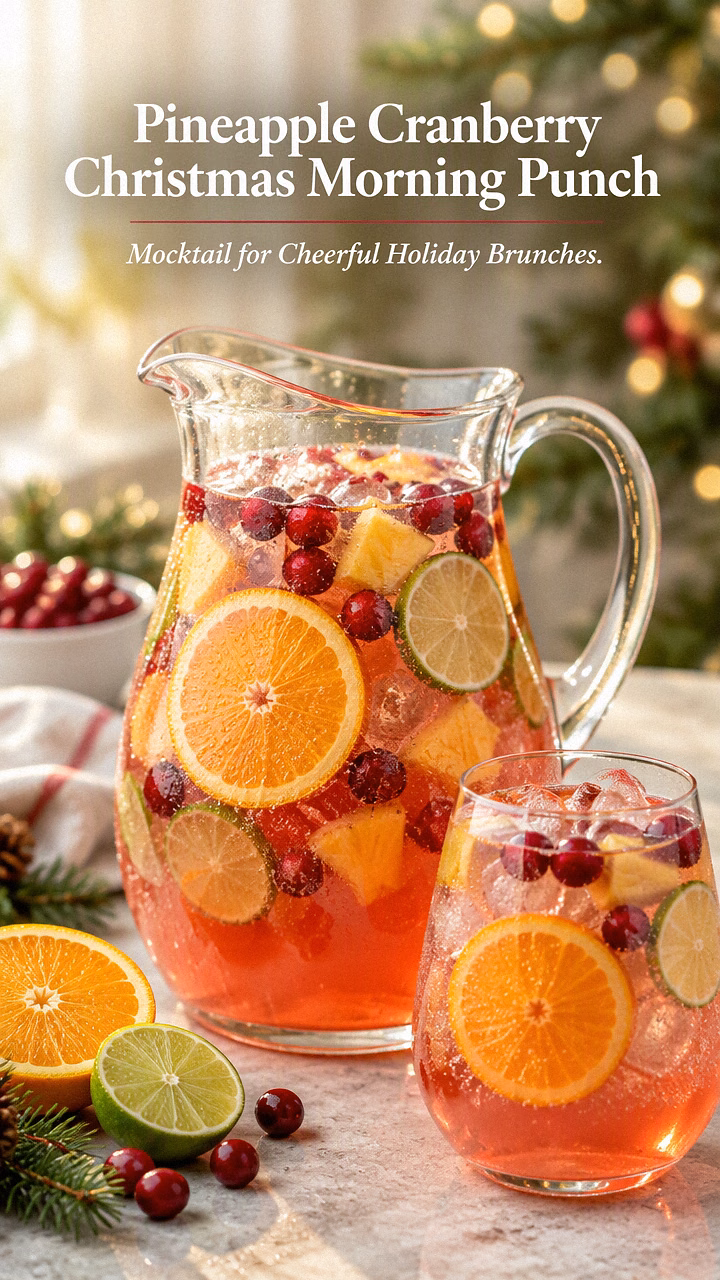 Pineapple Cranberry Christmas Morning Punch
