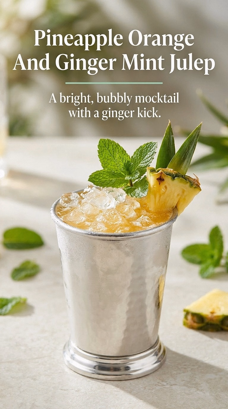 Pineapple Orange And Ginger Mint Julep