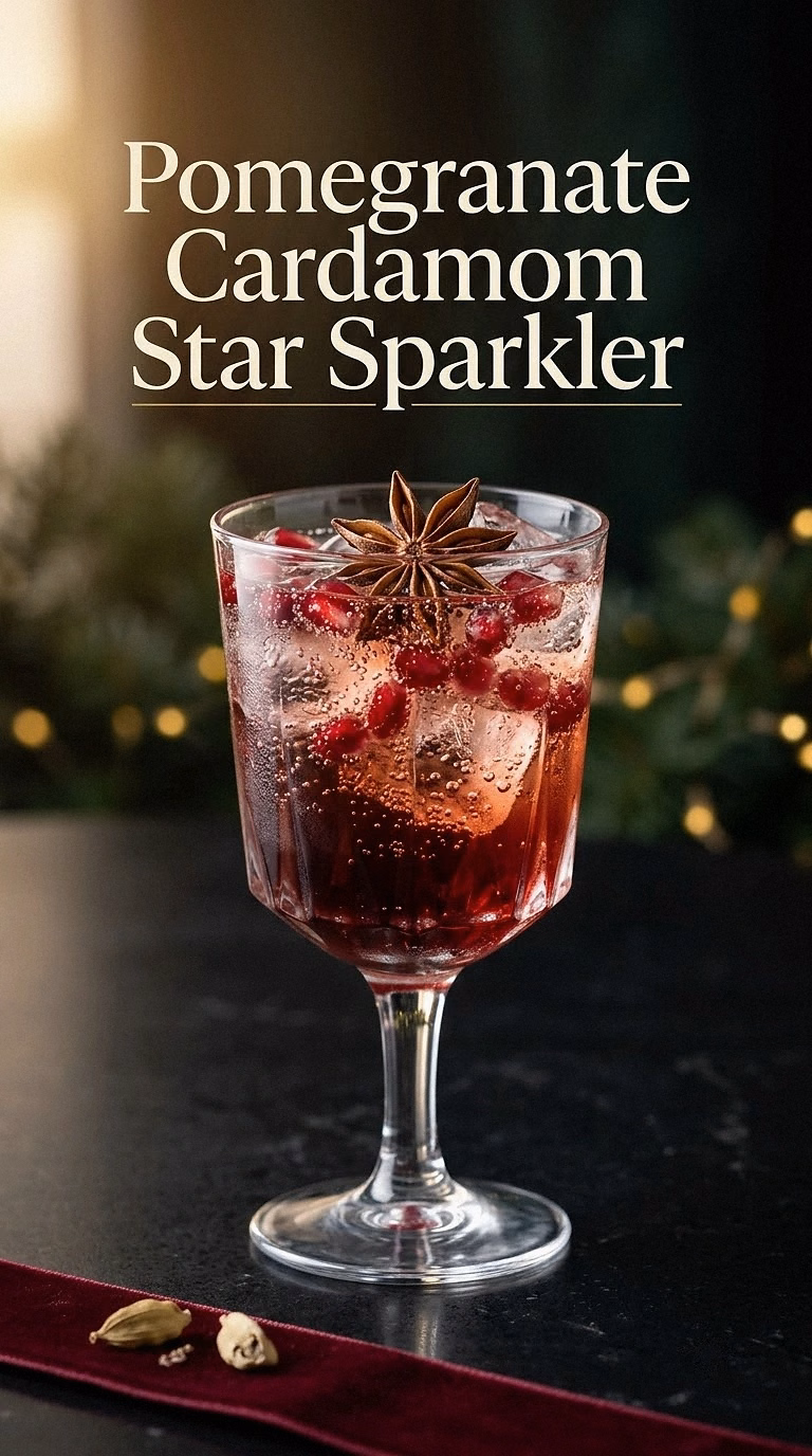 Pomegranate Cardamom Star Sparkler