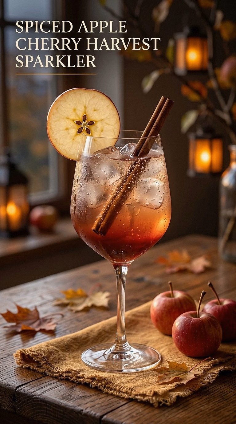 Spiced Apple Cherry Harvest Sparkler
