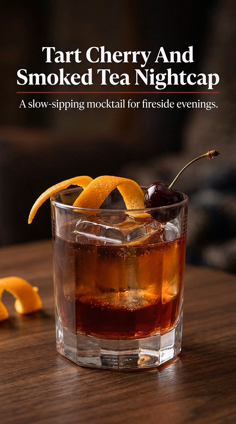 Tart Cherry And Smoked Tea Nightcap