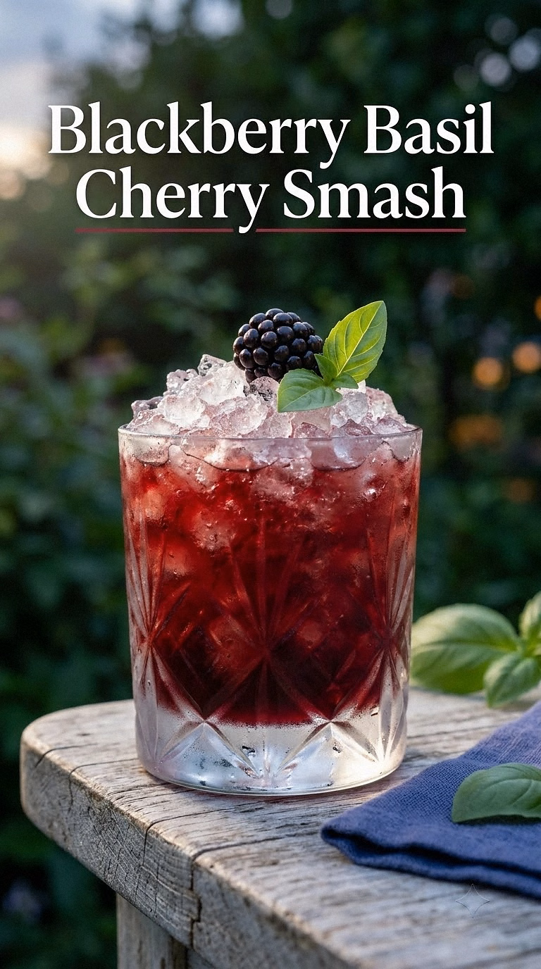 Blackberry Basil Cherry Smash