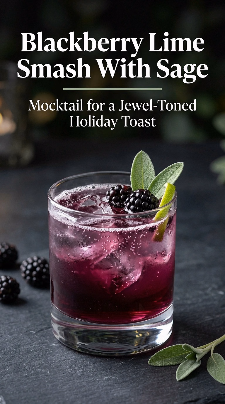 Blackberry Lime Smash With Sage