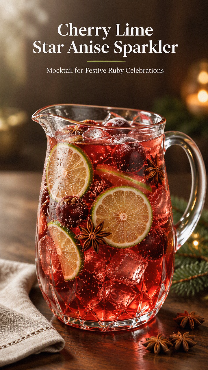 Cherry Lime Star Anise Sparkler