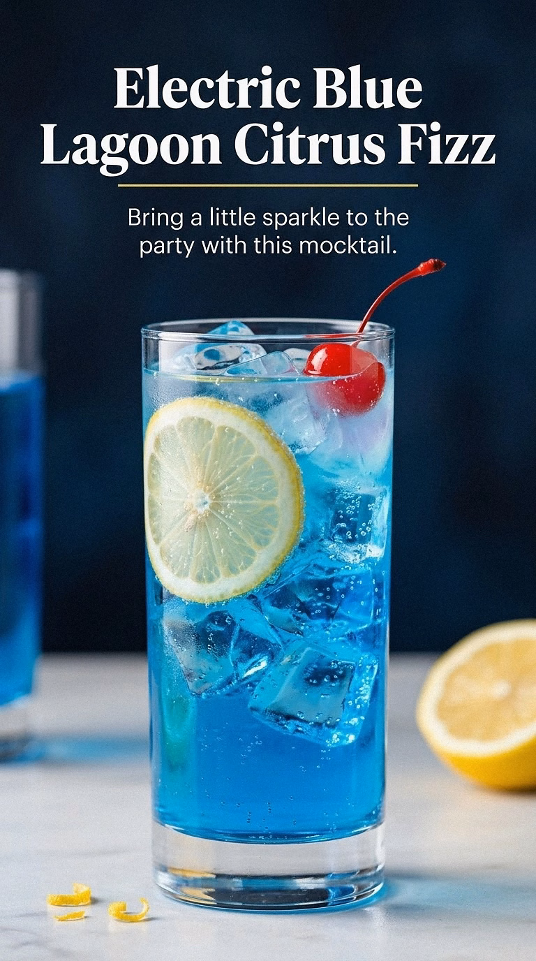 Electric Blue Lagoon Citrus Fizz