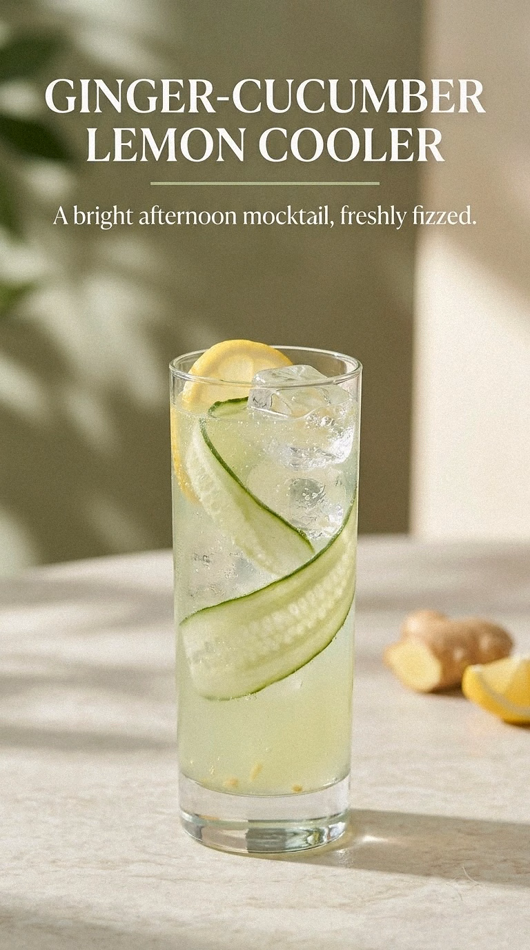 Ginger-Cucumber Lemon Cooler