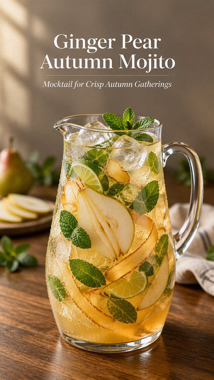 Ginger Pear Autumn Mojito