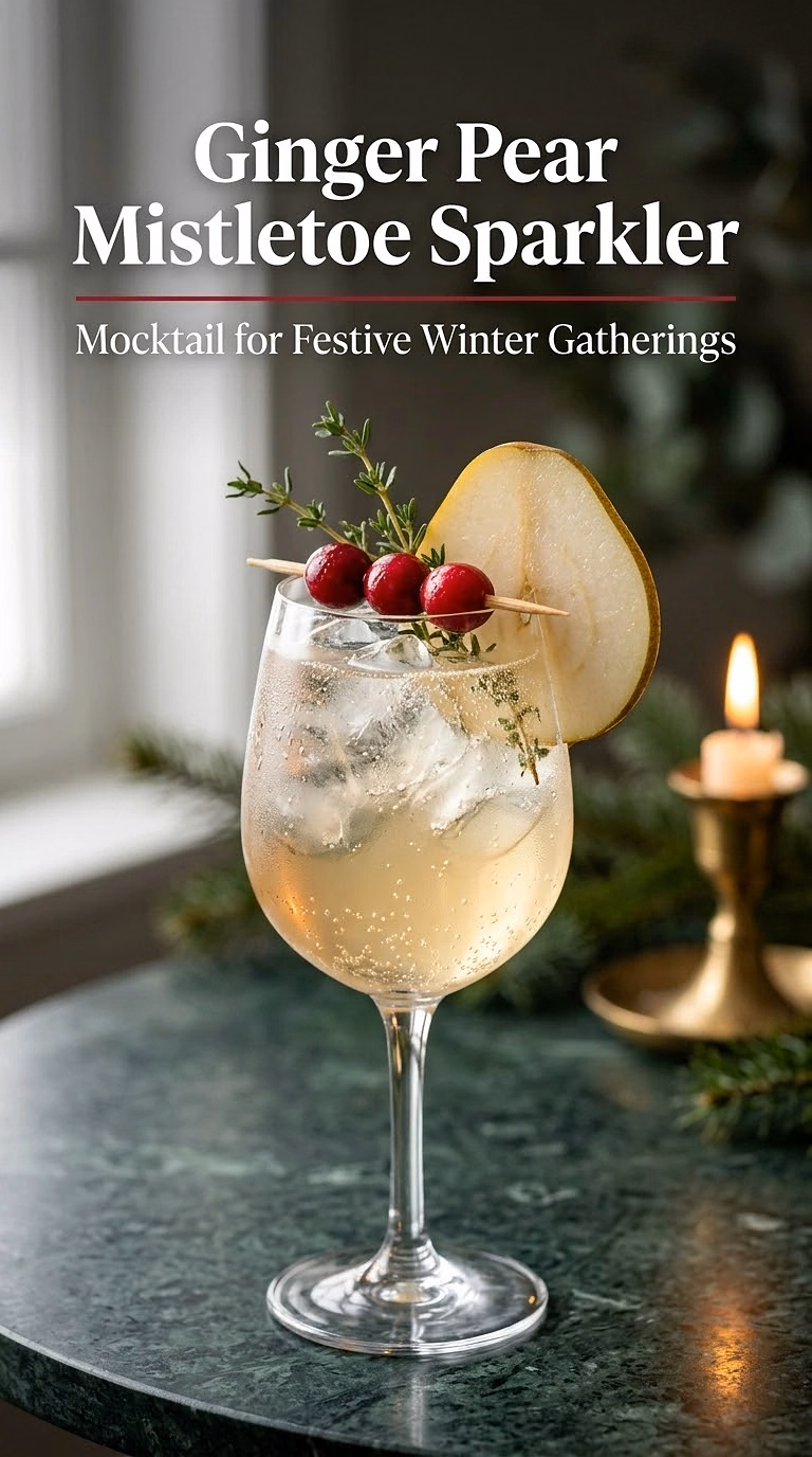 Ginger Pear Mistletoe Sparkler
