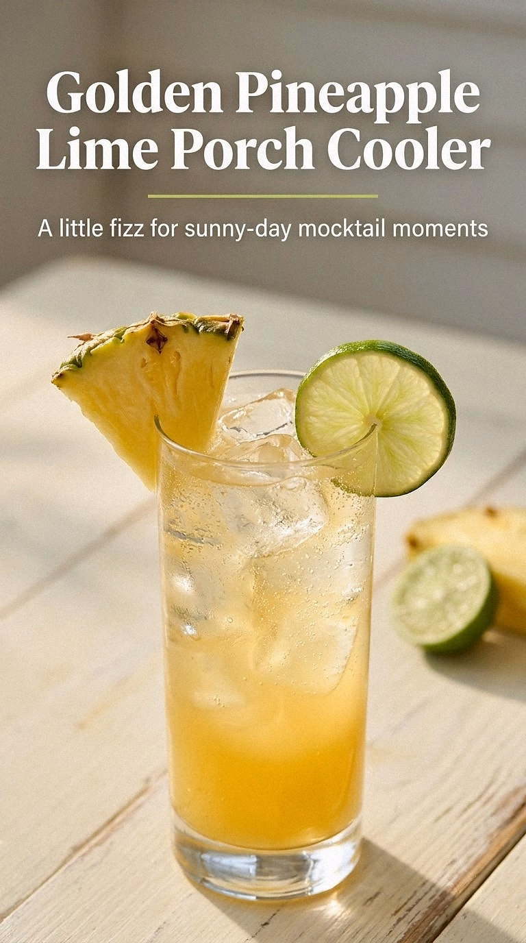 Golden Pineapple Lime Porch Cooler