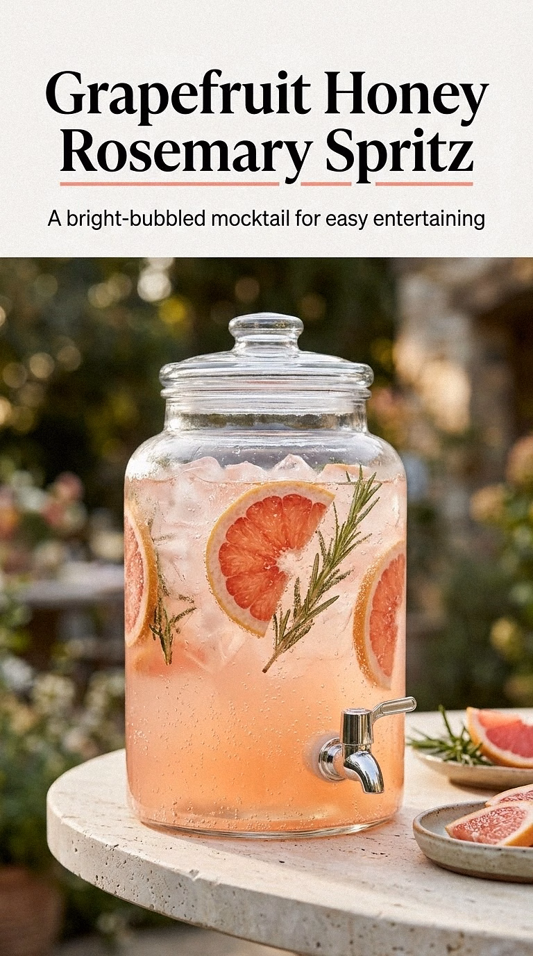Grapefruit Honey Rosemary Spritz