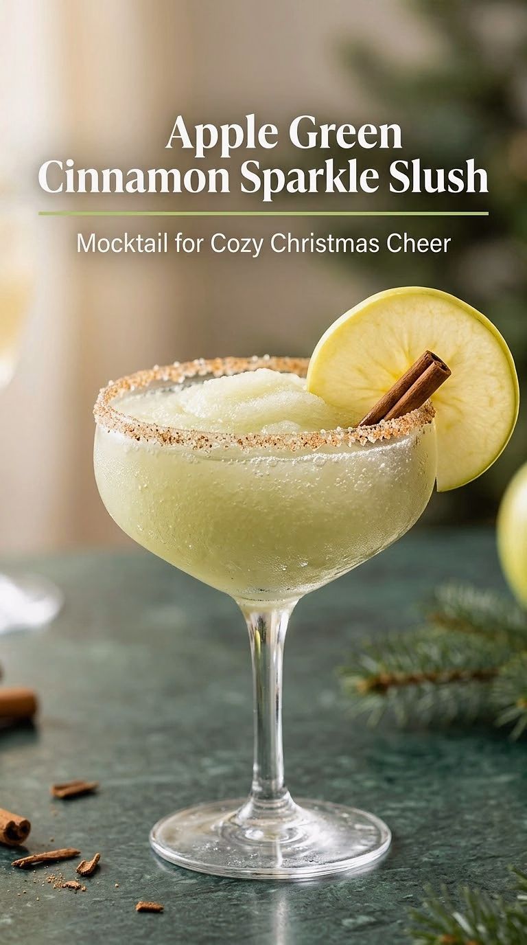 Green Apple Cinnamon Sparkle Slush