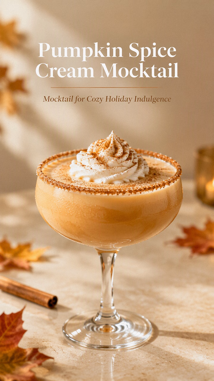Pumpkin Spice Cream Mocktail