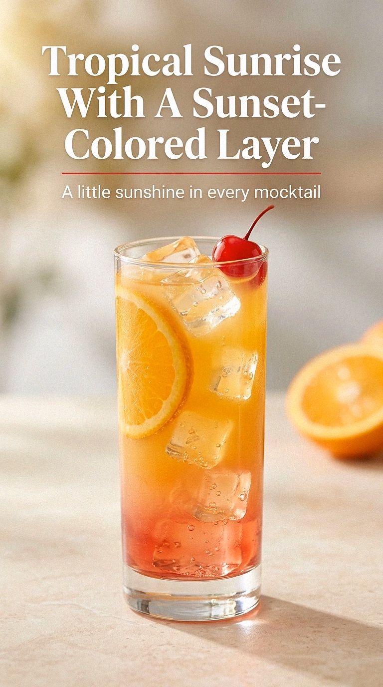 Tropical Sunrise With A Sunset-Colored Layer