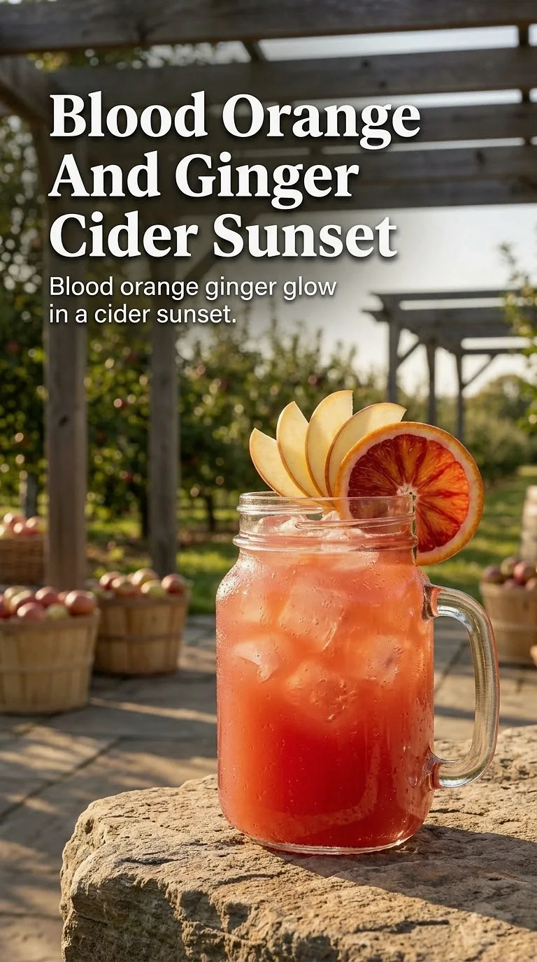 Blood Orange And Ginger Cider Sunset