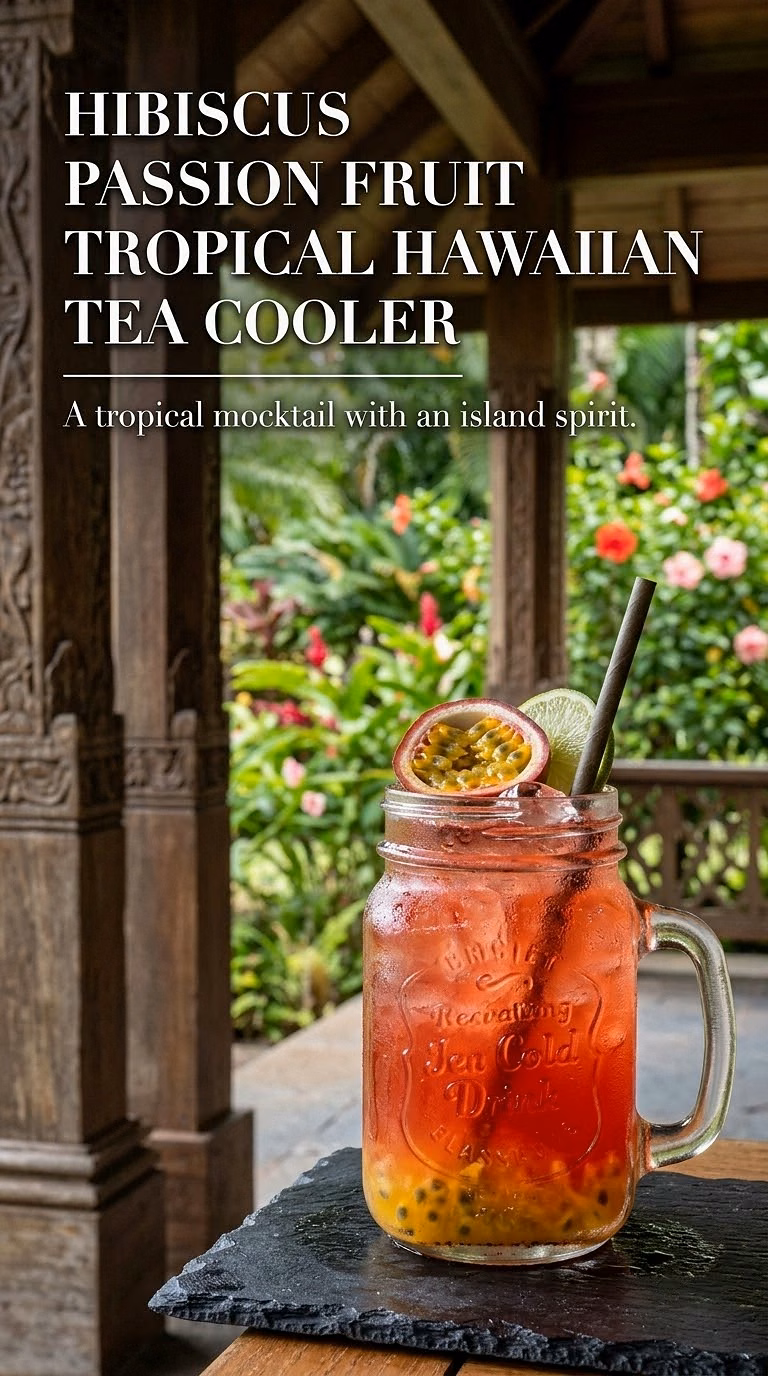Hibiscus Passion Fruit Tropical Hawaiian Tea Cooler