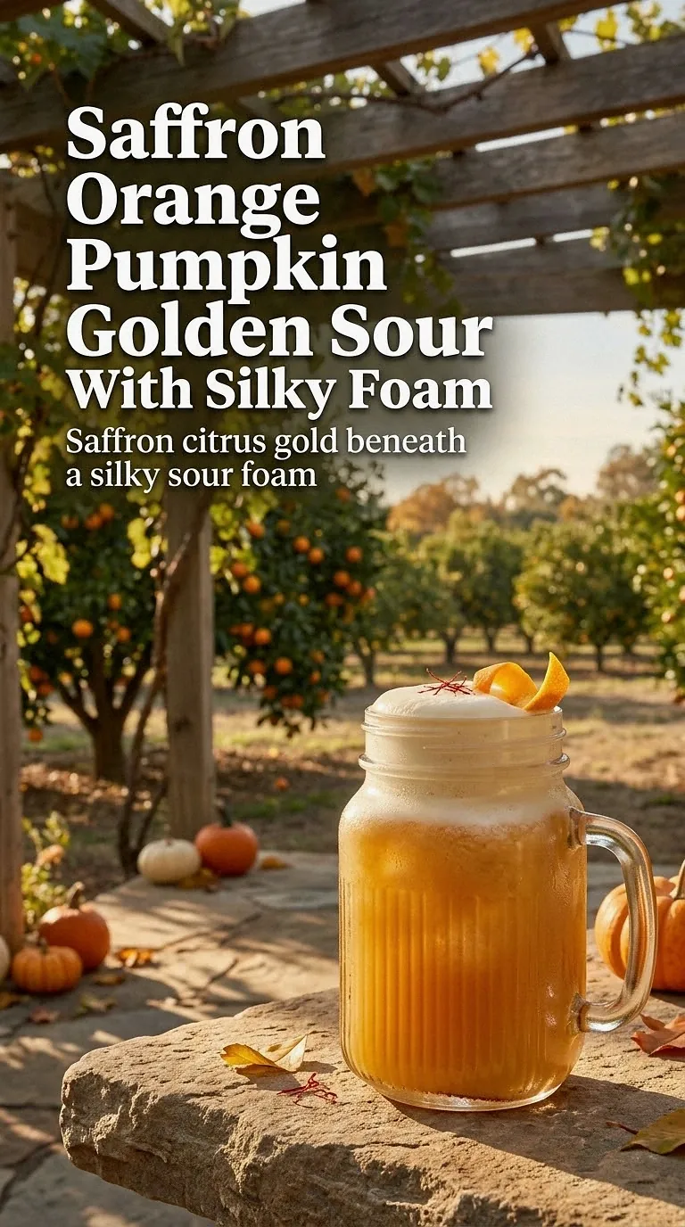 Saffron Orange Pumpkin Golden Sour With Silky Foam