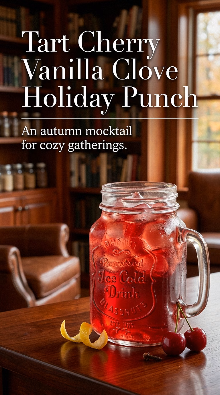 Tart Cherry Vanilla Clove Holiday Punch