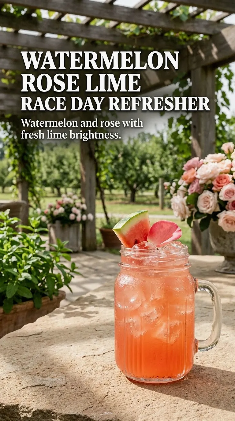 Watermelon Rose Lime Race Day Refresher