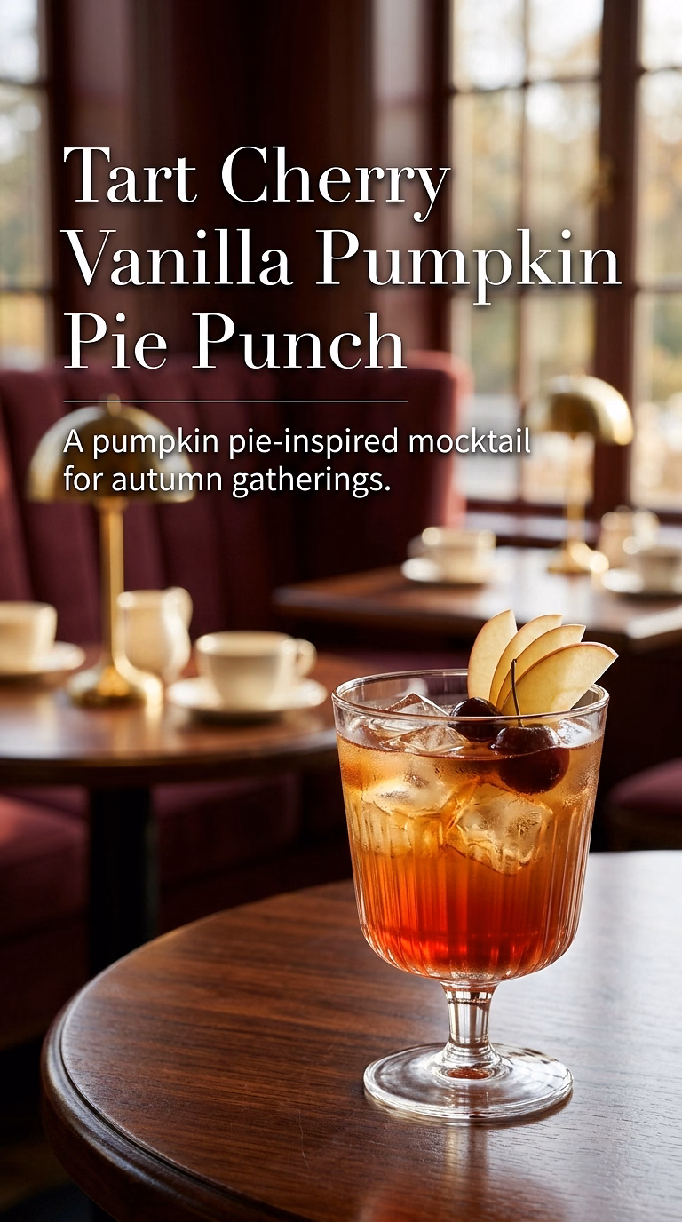 Tart Cherry Vanilla Pumpkin Pie Punch