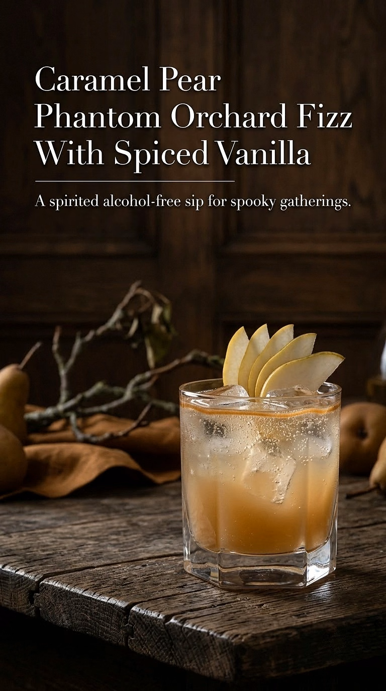 Caramel Pear Phantom Orchard Fizz With Spiced Vanilla