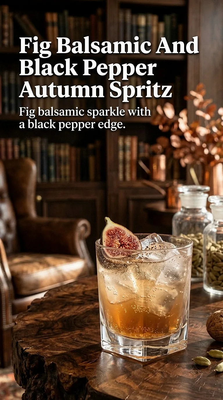 Fig Balsamic And Black Pepper Autumn Spritz