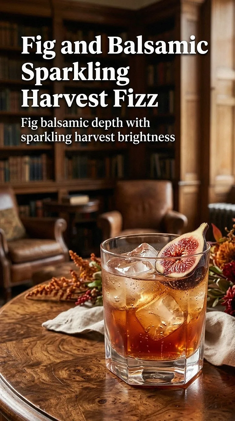 Fig and Balsamic Sparkling Harvest Fizz