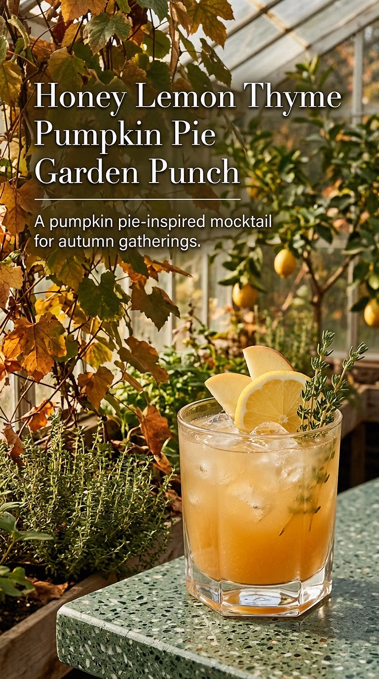 Honey Lemon Thyme Pumpkin Pie Garden Punch