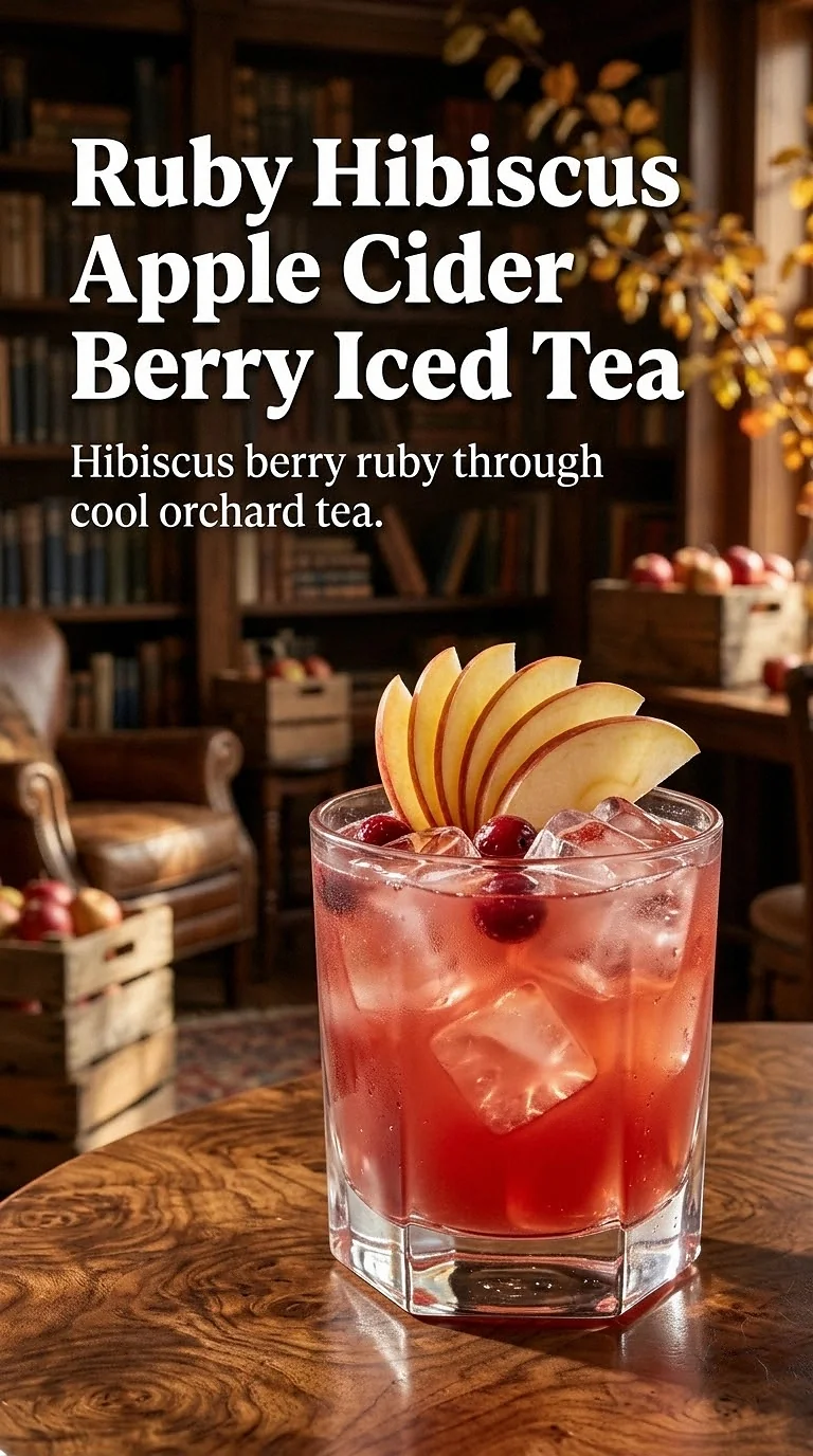 Ruby Hibiscus Apple Cider Berry Iced Tea