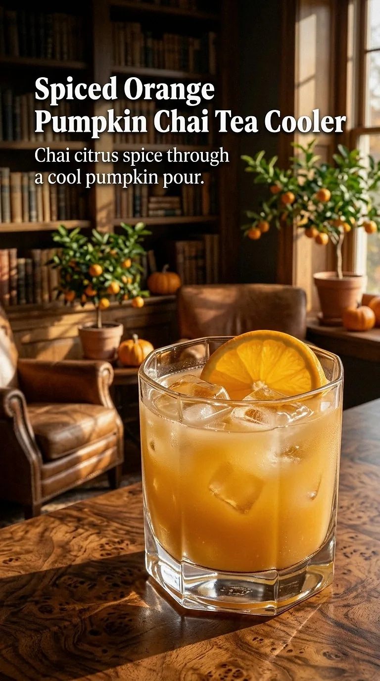 Spiced Orange Pumpkin Chai Tea Cooler