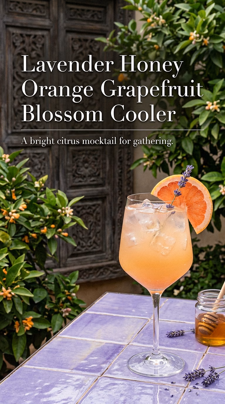 Lavender Honey Orange Grapefruit Blossom Cooler