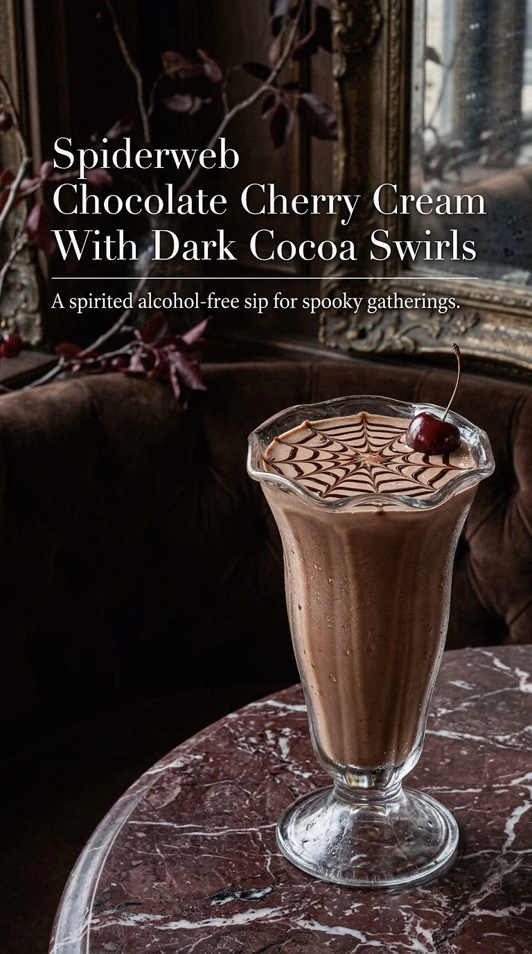 Spiderweb Chocolate Cherry Cream With Dark Cocoa Swirls