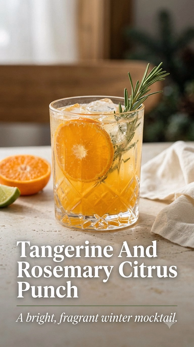 Tangerine And Rosemary Citrus Punch