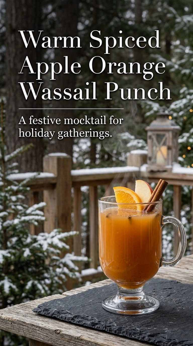 Warm Spiced Apple Orange Wassail Punch