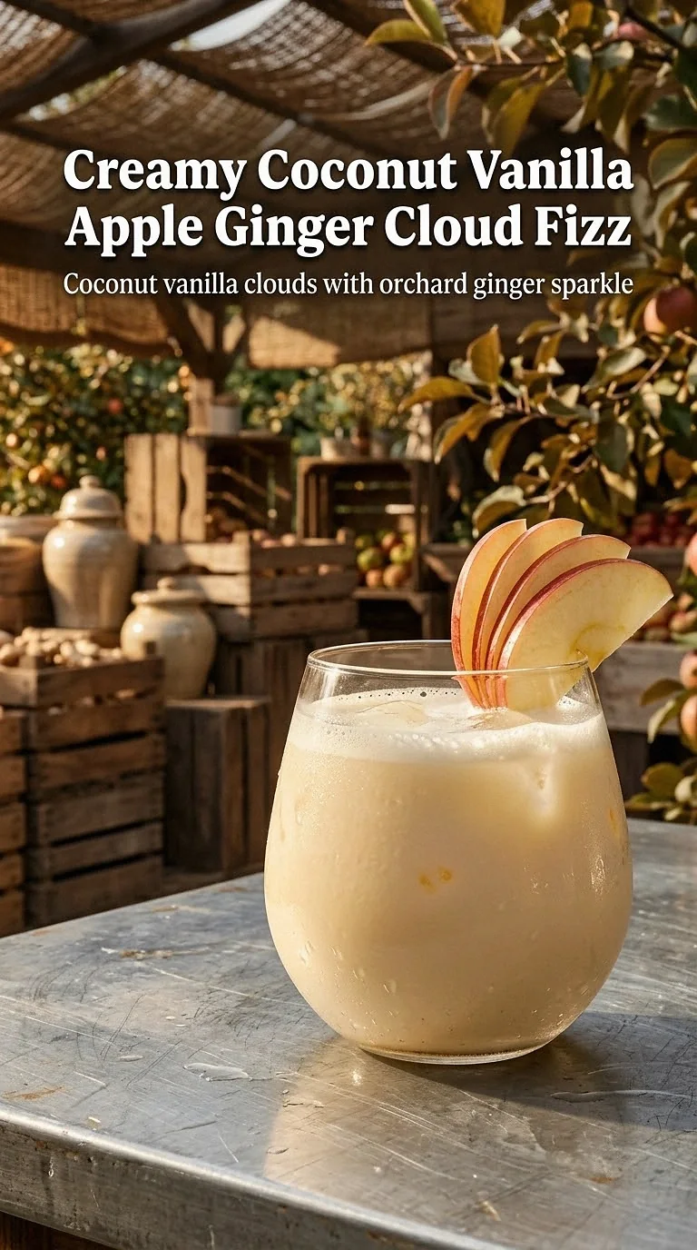 Creamy Coconut Vanilla Apple Ginger Cloud Fizz