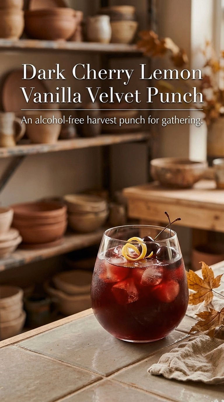 Dark Cherry Lemon Vanilla Velvet Punch