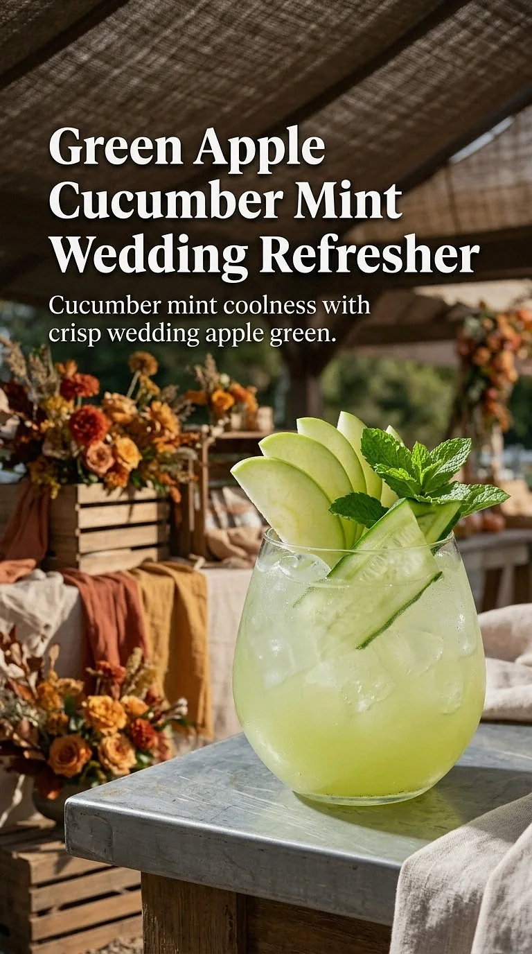 Green Apple Cucumber Mint Wedding Refresher